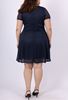 Picture of CURVY GIRL NAVY BLUE SKATER DRESS